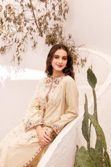 2PC Winter Embroidered Dress-1048