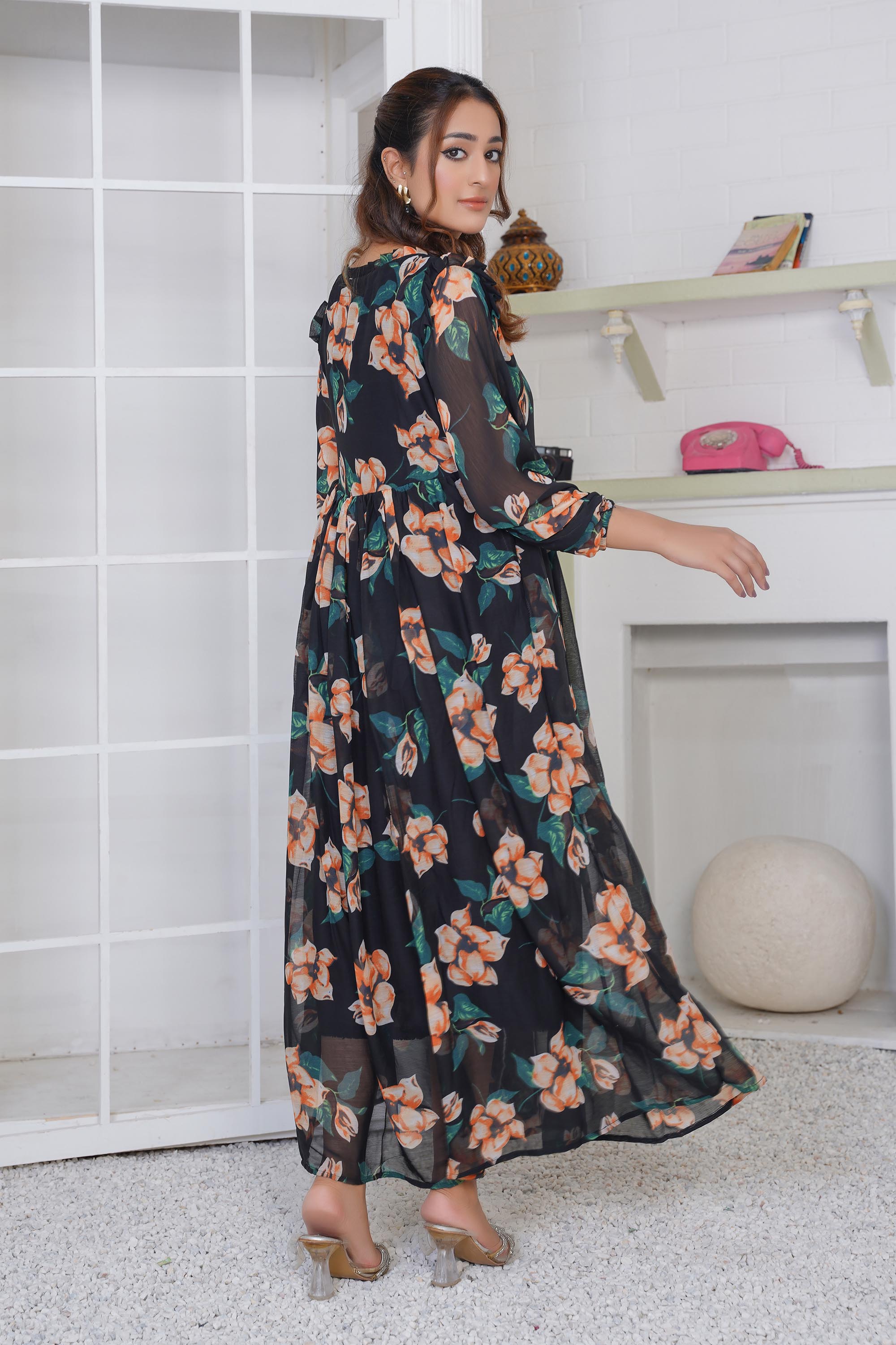 Noir Blossom Maxi