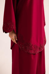 2PC Embroidered Dress - 1145