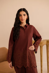 Schiffli Embroidered Co-Ord - 1154