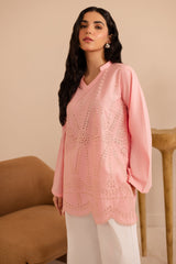 Schiffli Embroidered Co-Ord - 1164-PNK