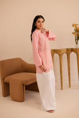 Schiffli Embroidered Co-Ord - 1164-PNK