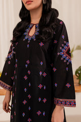 2PC Embroidered Dress- EBF01