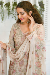 3 Pc Embroidered Lawn Suit