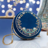 Feroza Blue Clutch