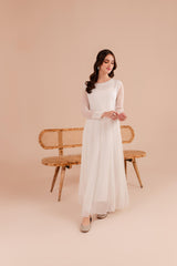 White Chiffon Dress
