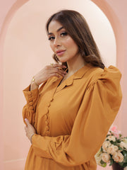 Arha Solid Shirt | Mustard