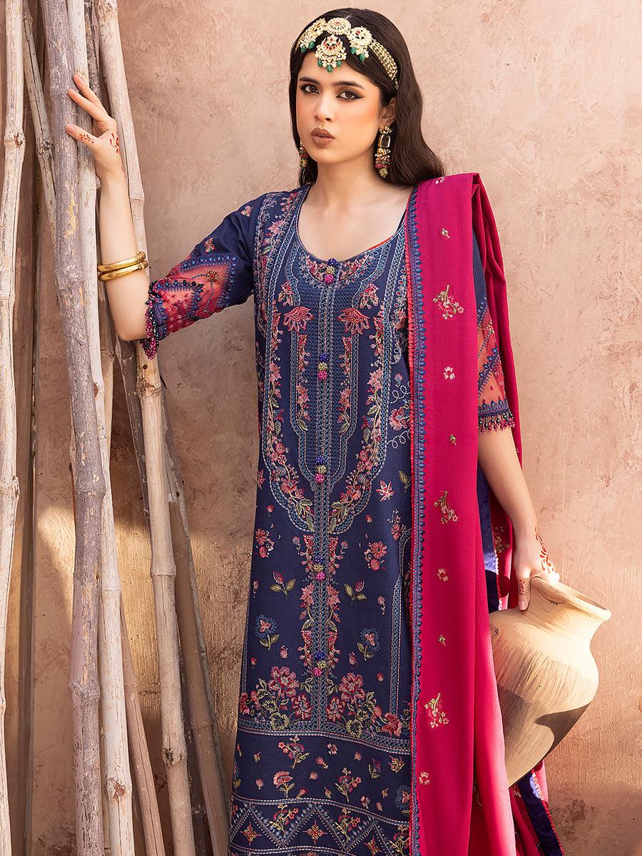 1512 - B | Khaddar Luxury Embroidered 3P