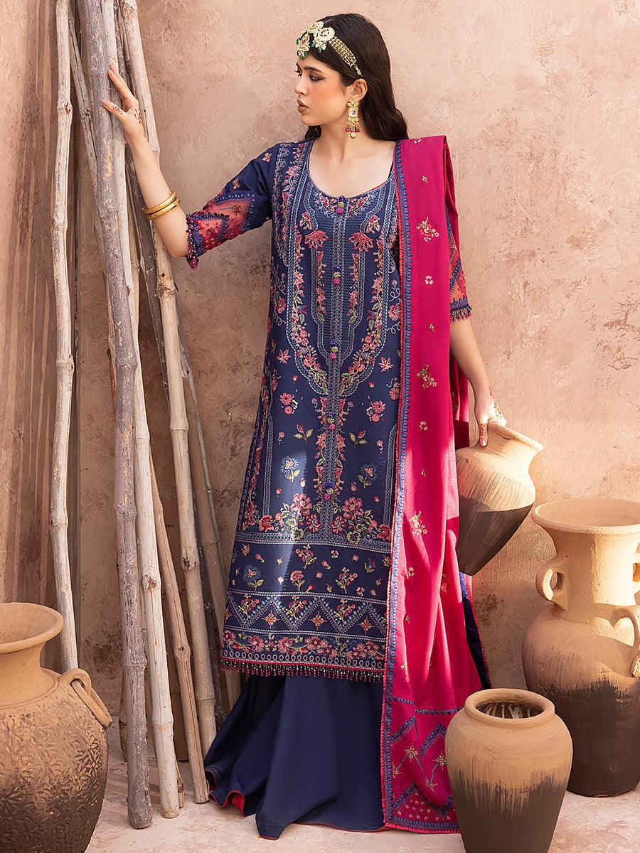 1512 - B | Khaddar Luxury Embroidered 3P