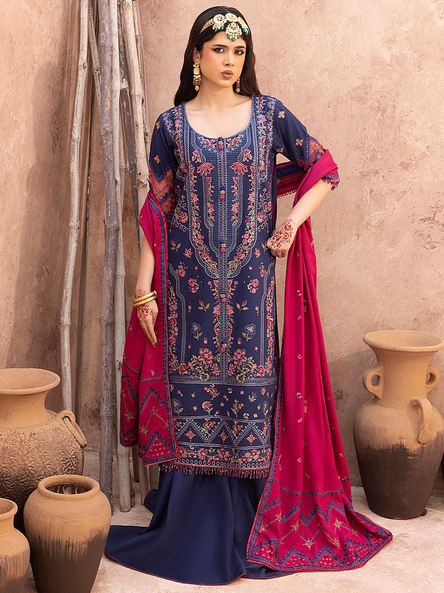 1512 - B | Khaddar Luxury Embroidered 3P