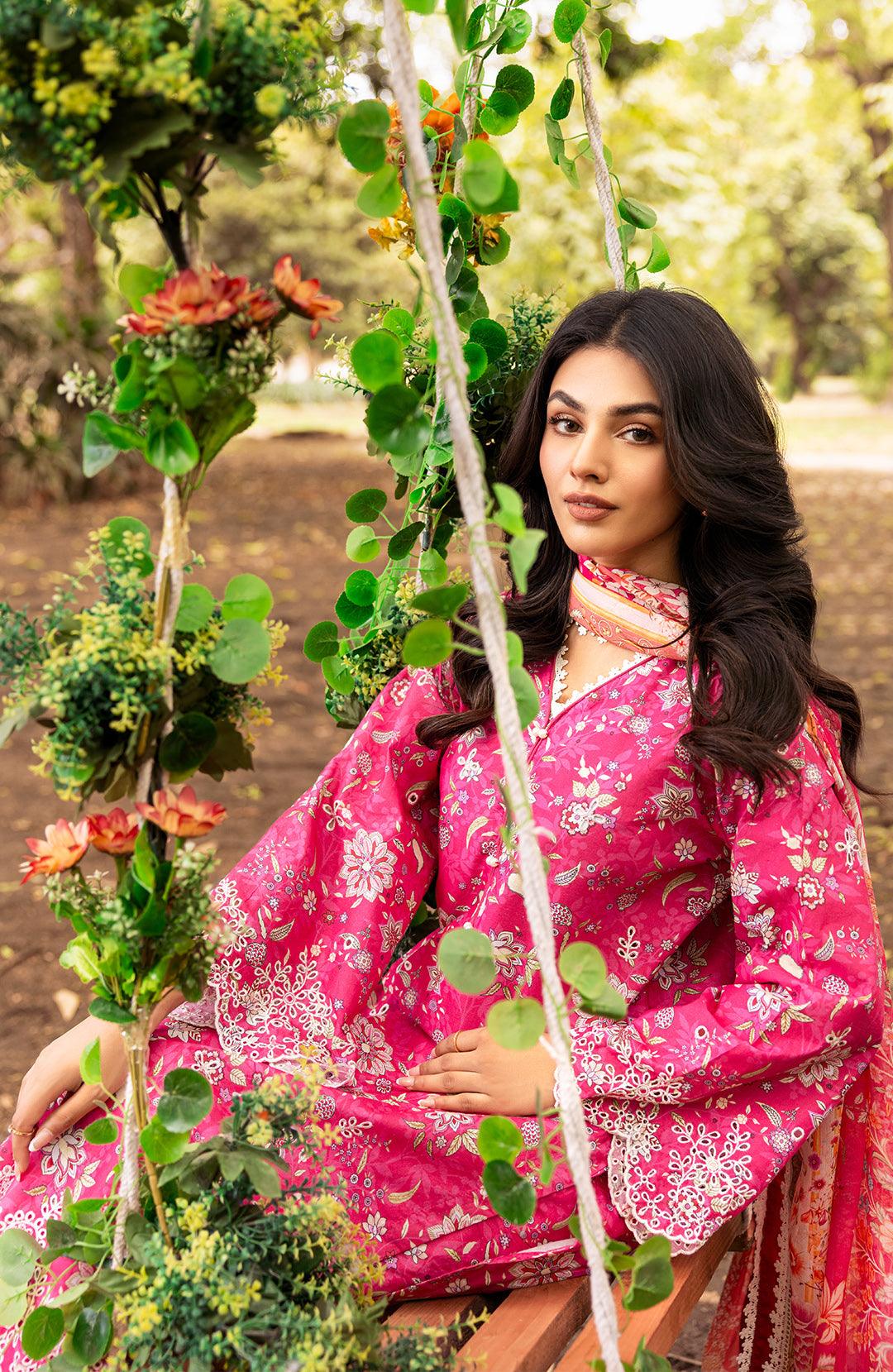 Begonia | 3Pc Lawn Embroidered Suit