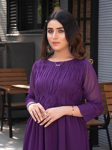 atin purpura dress (FR-363Laam)