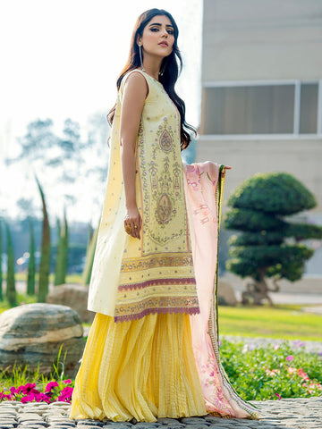1812 B - Luxury Embroidered 3P-Lawn
