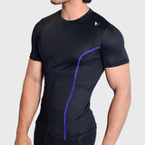 Blue Piping Compression Shirt