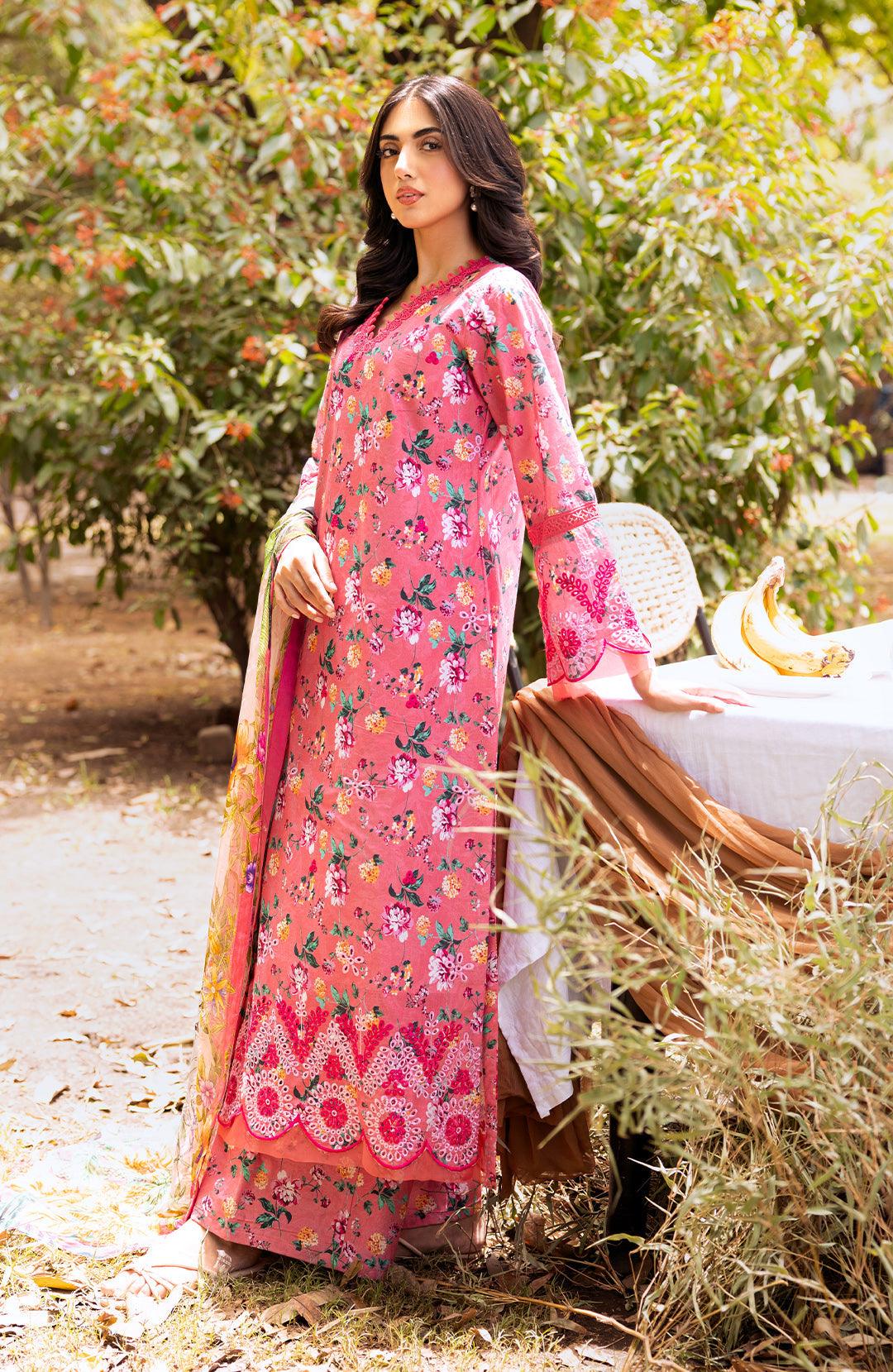 Peonia | 3Pc Lawn Chikankari Suit