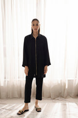 Solid 2PC Dress - SP-08 Black