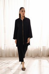 Solid 2PC Dress - SP-08 Black