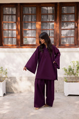 2 PC Solid FSK 03 – Dark Plum