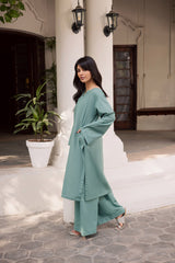 2 PC Solid PSK 01 - Sea Green