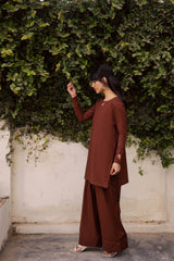 2PC Solid HSK 06 – Chocolate Brown