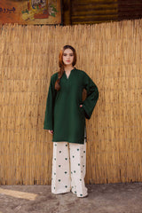2PC Embroidered MSK 05 – Bottle Green