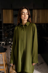Solid 2PC Dress - SP-03 Olive