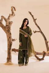 3PC Luxury Embroidered Dress- RSM15