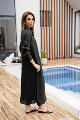Solid 2PC Dress - SP-02 Black