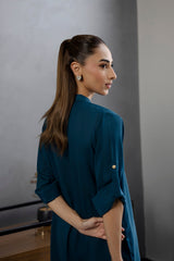 Solid 2PC Dress - SP-01 Teal