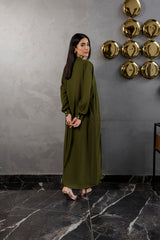 Solid 2PC Dress - SP-05 Olive