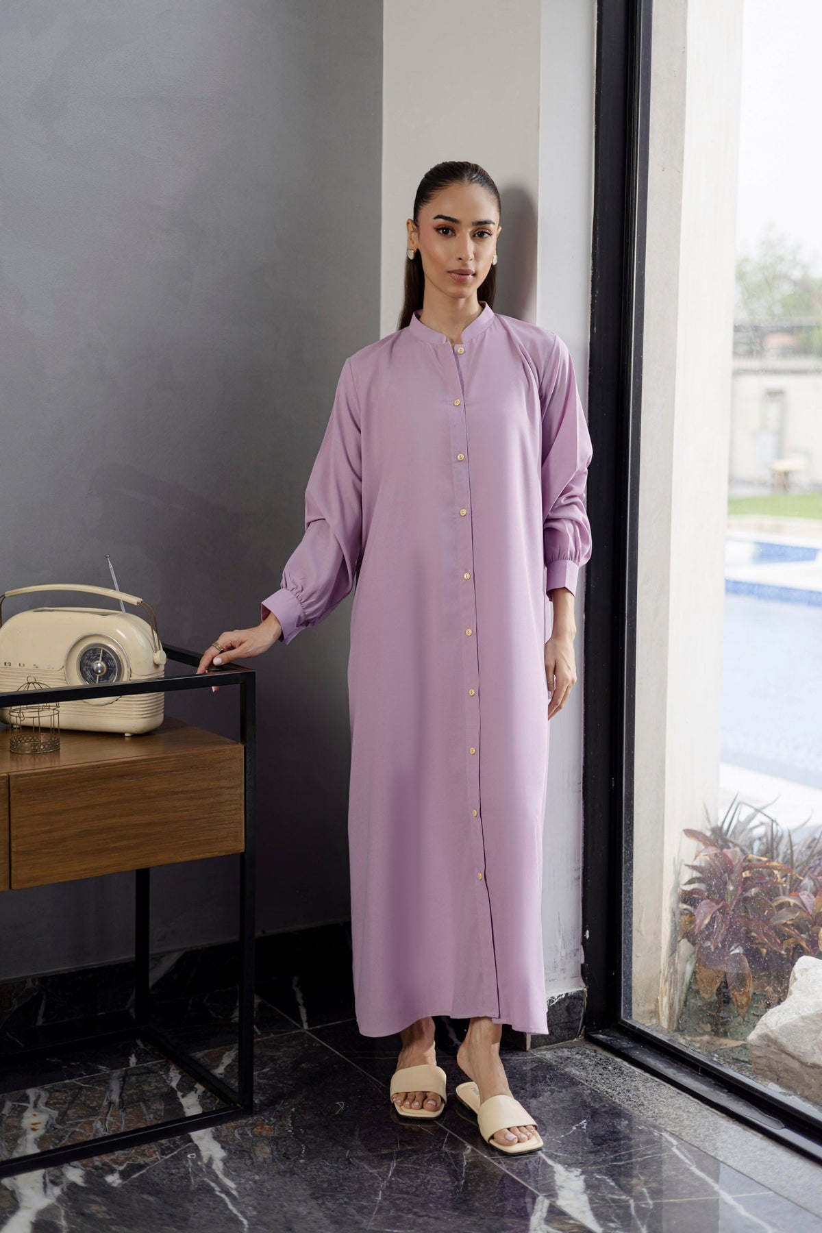 Solid 2PC Dress - SP-05 Lavender