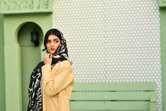 Doodle Art Stole (Black)