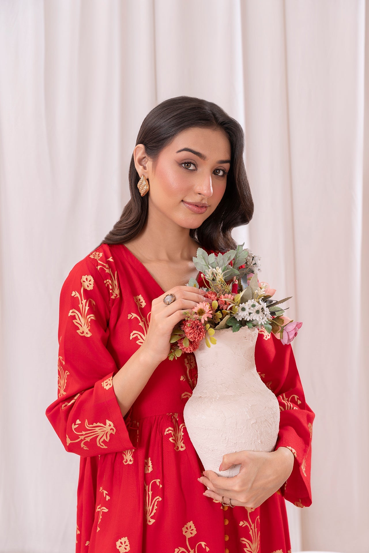 Women Red  Maxi