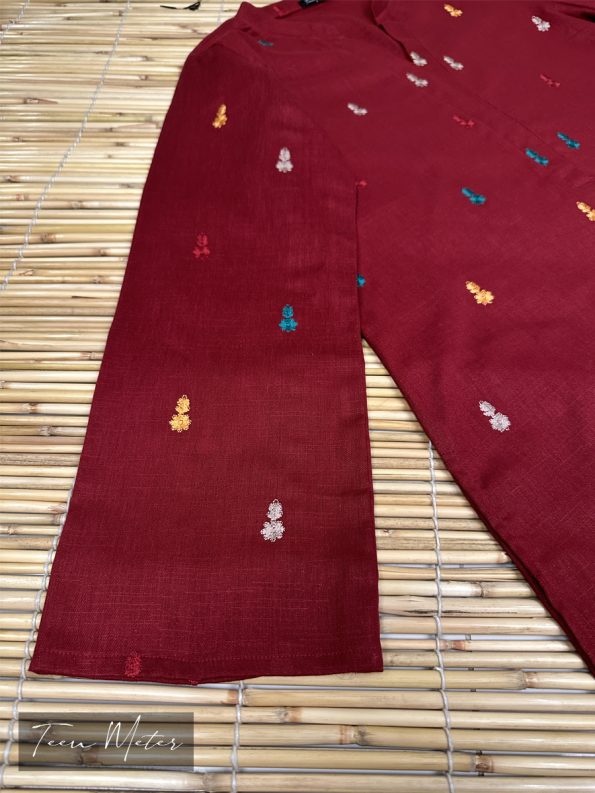 Maroon 2pc Khaddar