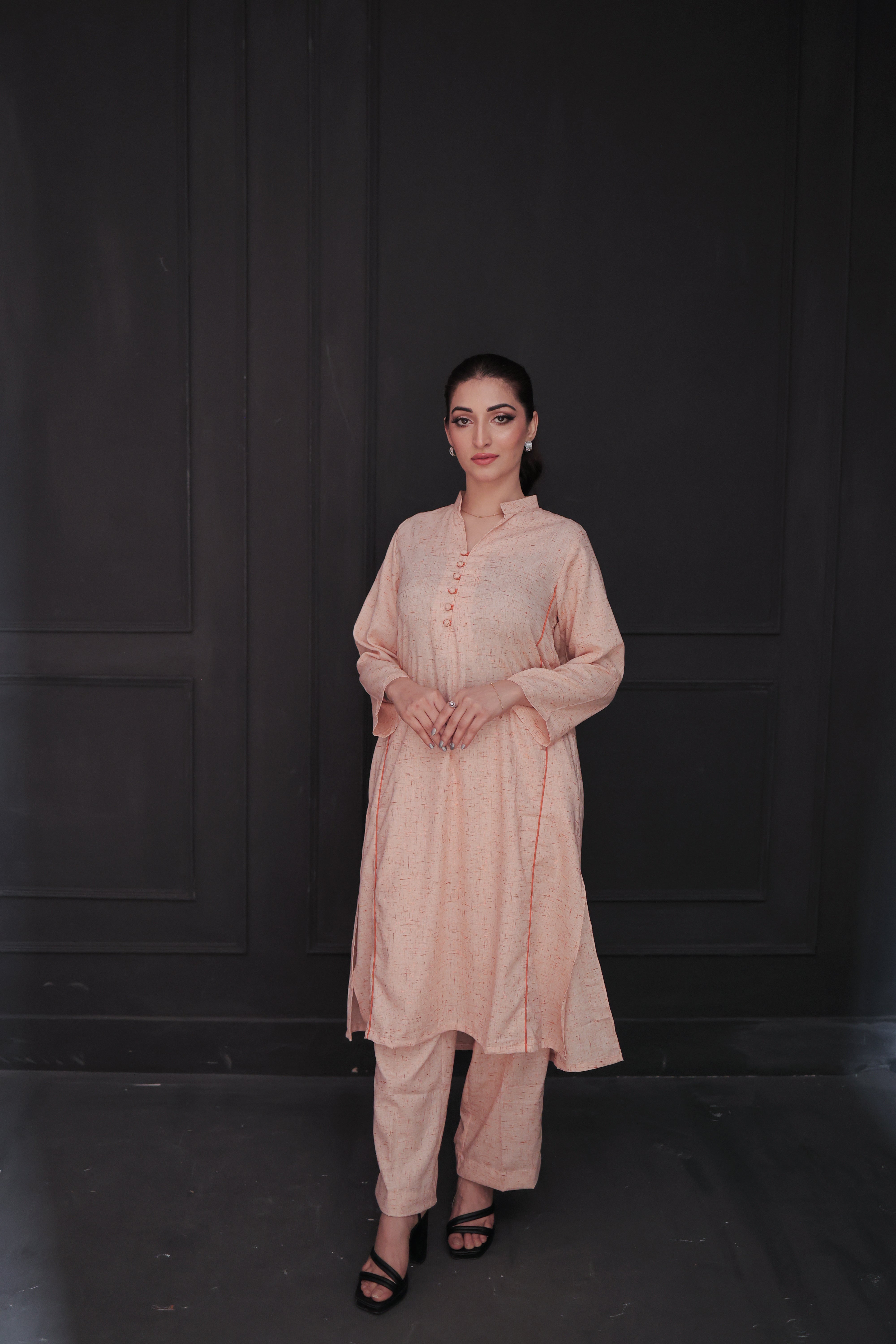 Kalidaar Co-Ord Set-Rustic Orange