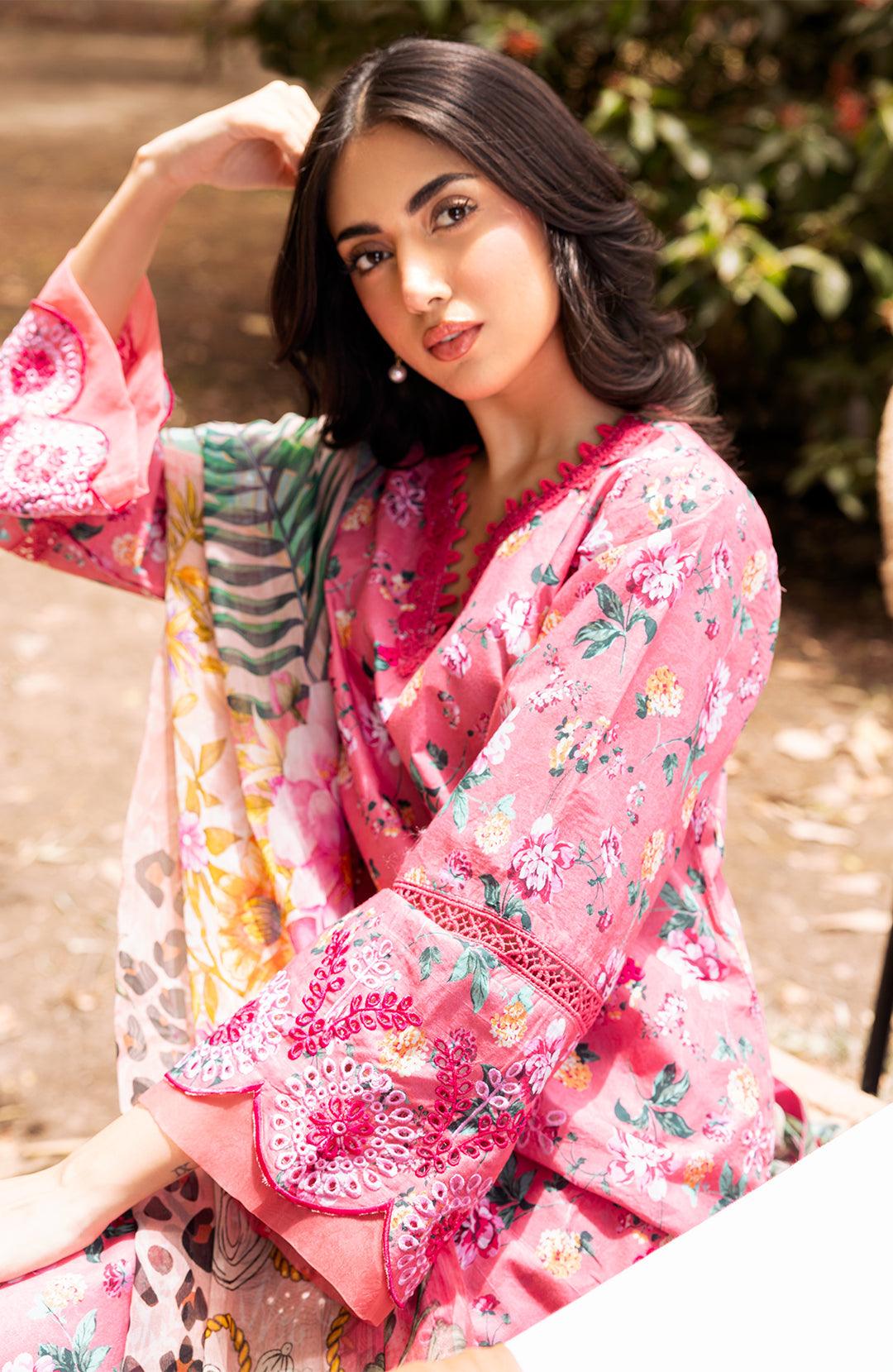 Peonia | 3Pc Lawn Chikankari Suit