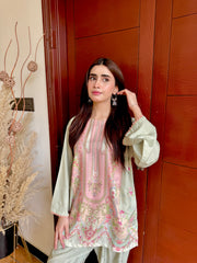 Mint green shalwar kameez