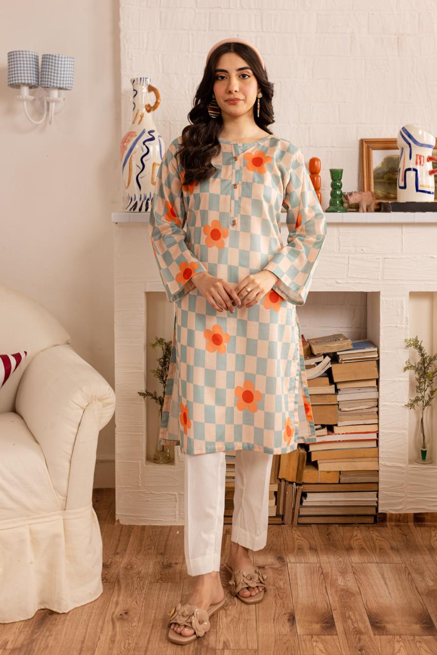 1PC Printed Kurta - PK24