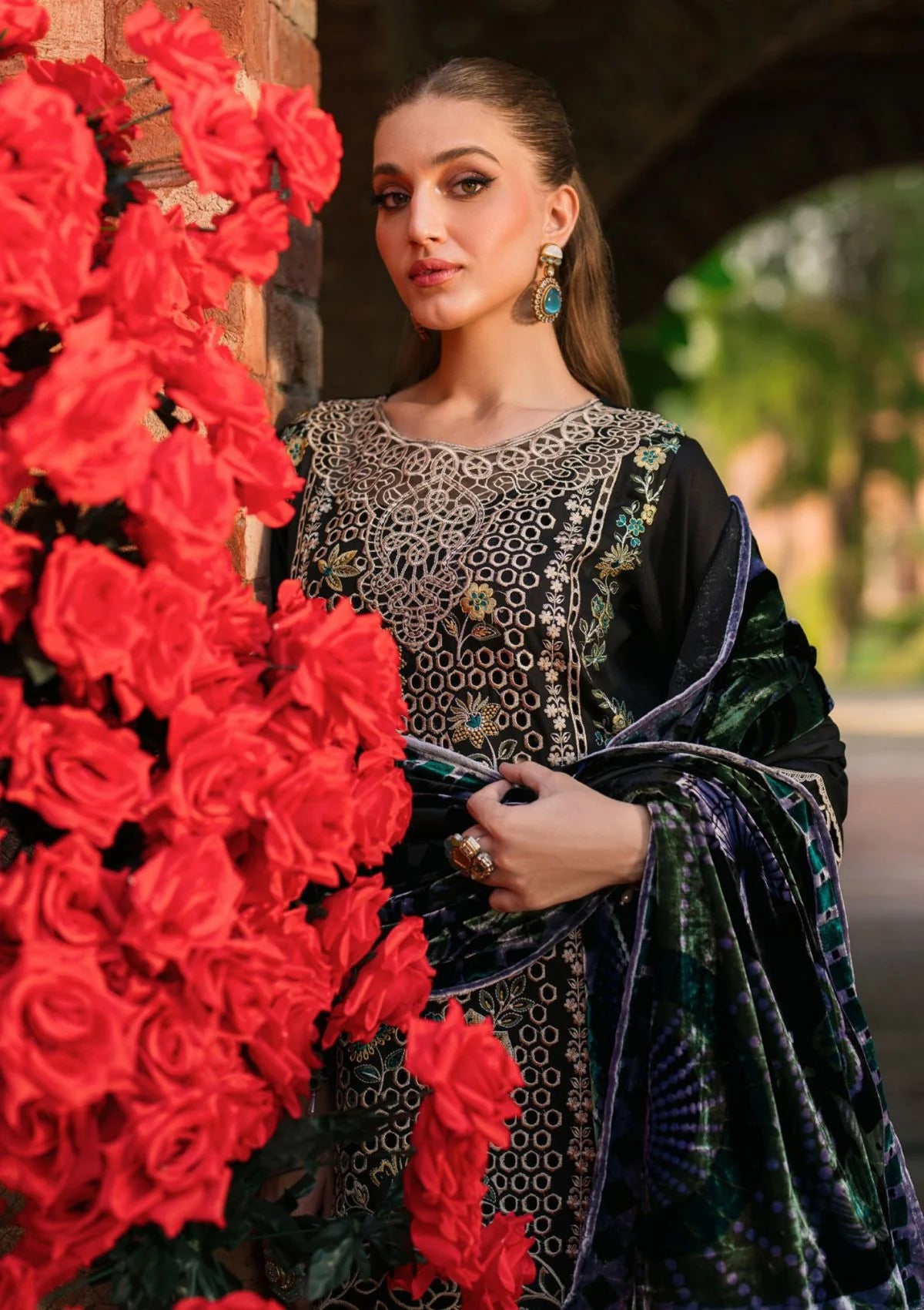 Nyra - Embroidered Corduroy 3PC