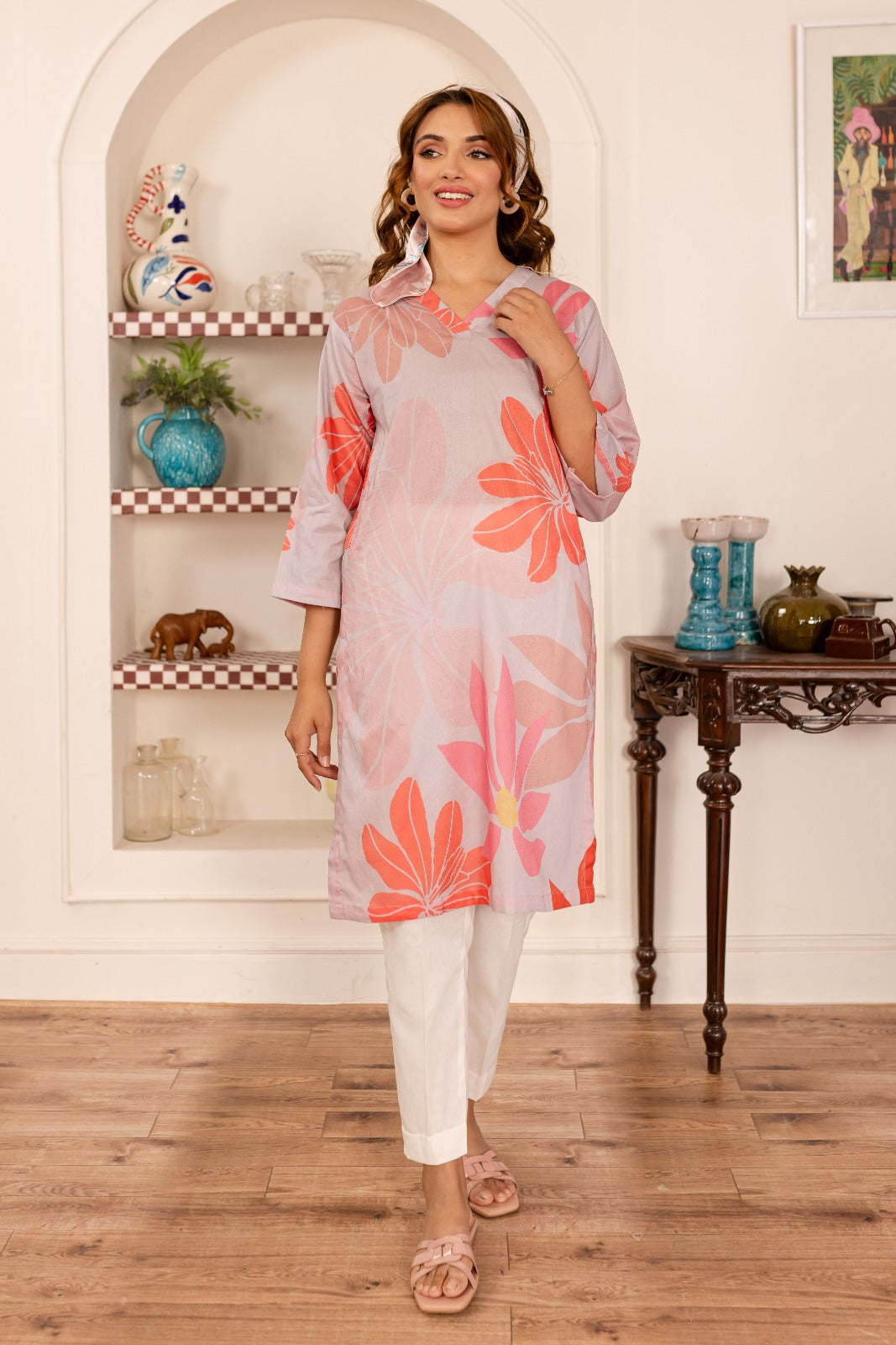 1PC Printed Kurta - PK34