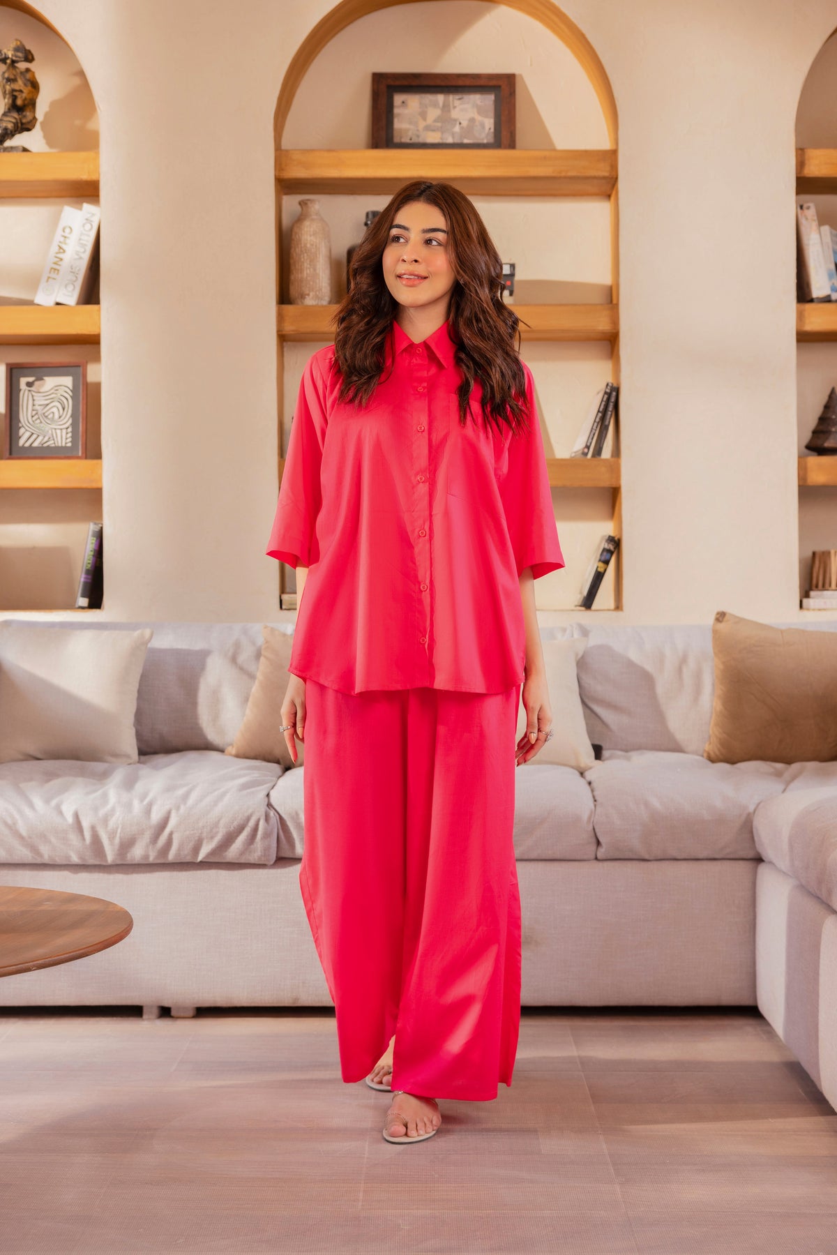 Freedom Pink Lawn 2PC Co-ord Set