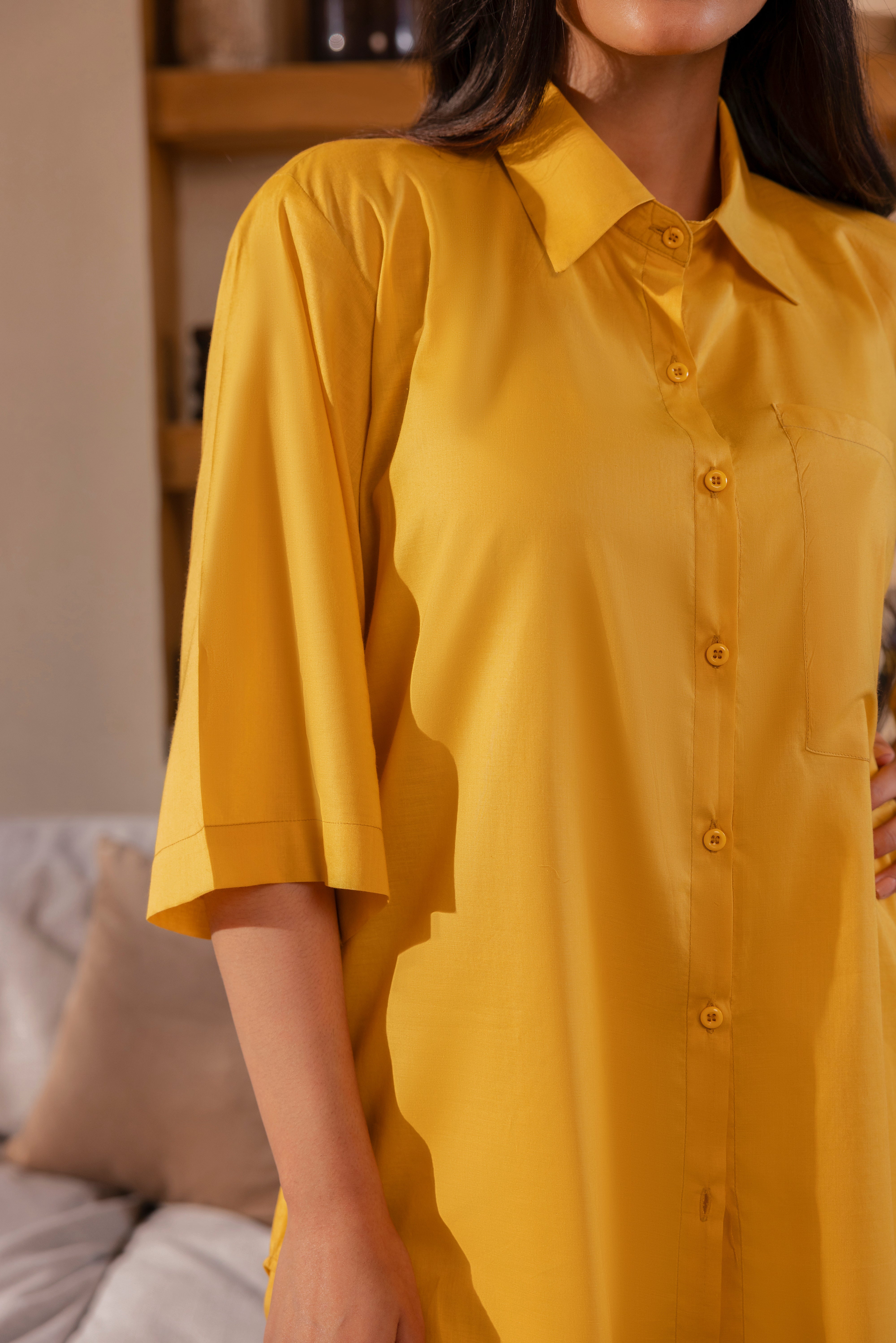 Mustard Lawn 2PC Co-ord Set
