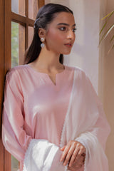 Baby Pink Embroidered Lawn 3PC Suit