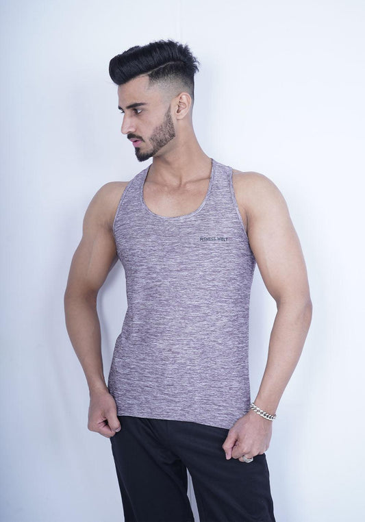 Texture Grey Tank Top