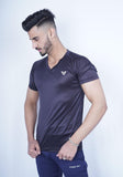 Black V neck Tee