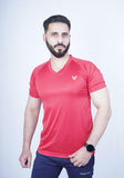 Red V neck Tee