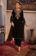 Glamoura | Hand-Embellished Velvet Stitched Suit