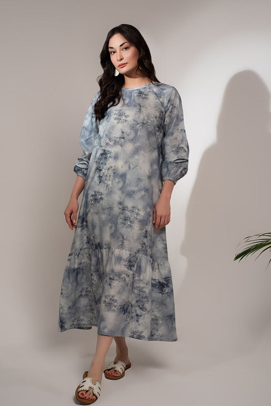 PRINTED MIDI DRESS MYS 2