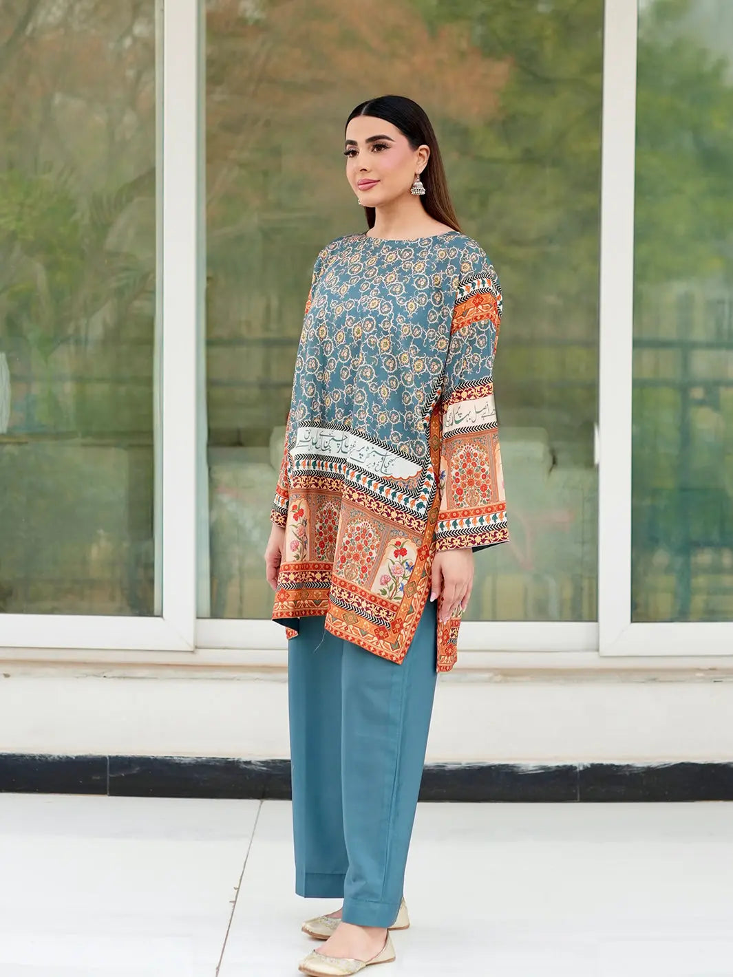 Mehraab | 3 Piece | Printed Tngmdstore