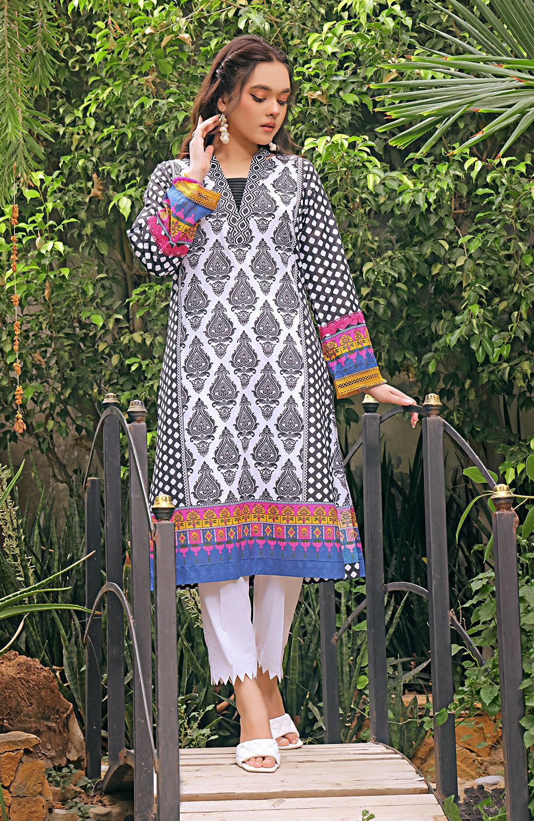 Gerby | Printed Lawn Kurta Stitched 1Pc